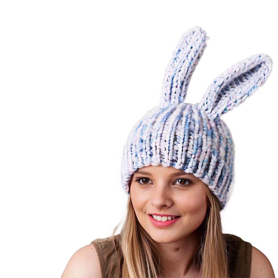 Knitted Bunny Hat Cozy Png Rhc