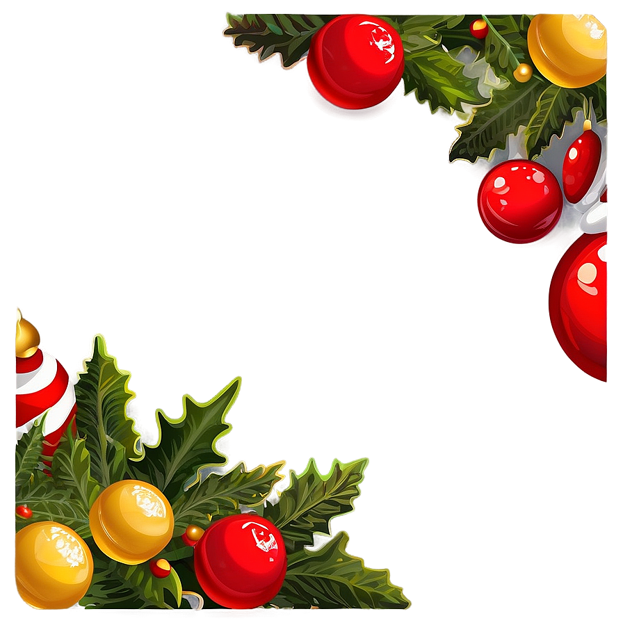 Knitted Christmas Border Png 22