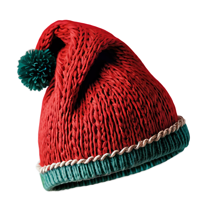Knitted Christmas Hat PNG 04292024 PNG image with a transparent background, free high-resolution download