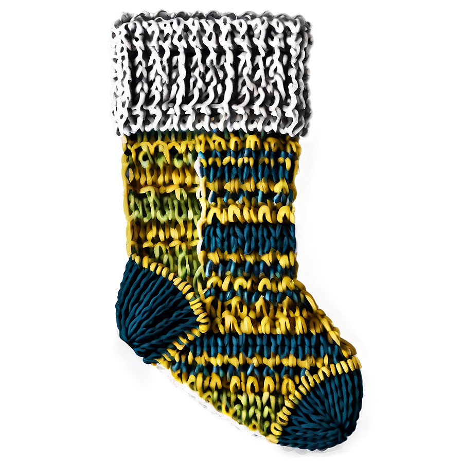 Knitted Christmas Stocking Png 06132024