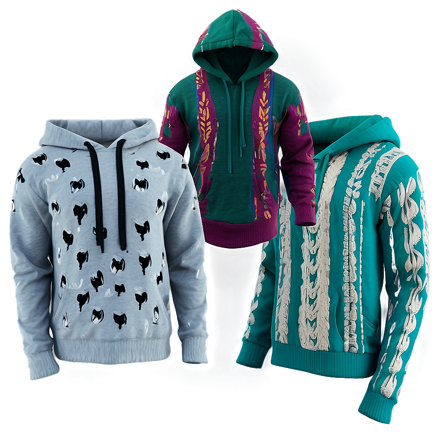 Knitted Hoodie Strings Png Dus