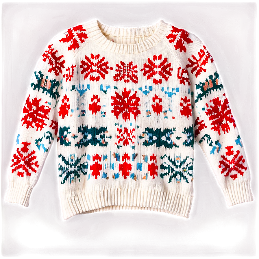 Knitted Winter Sweater Pattern PNG iuu PNG with transparent background