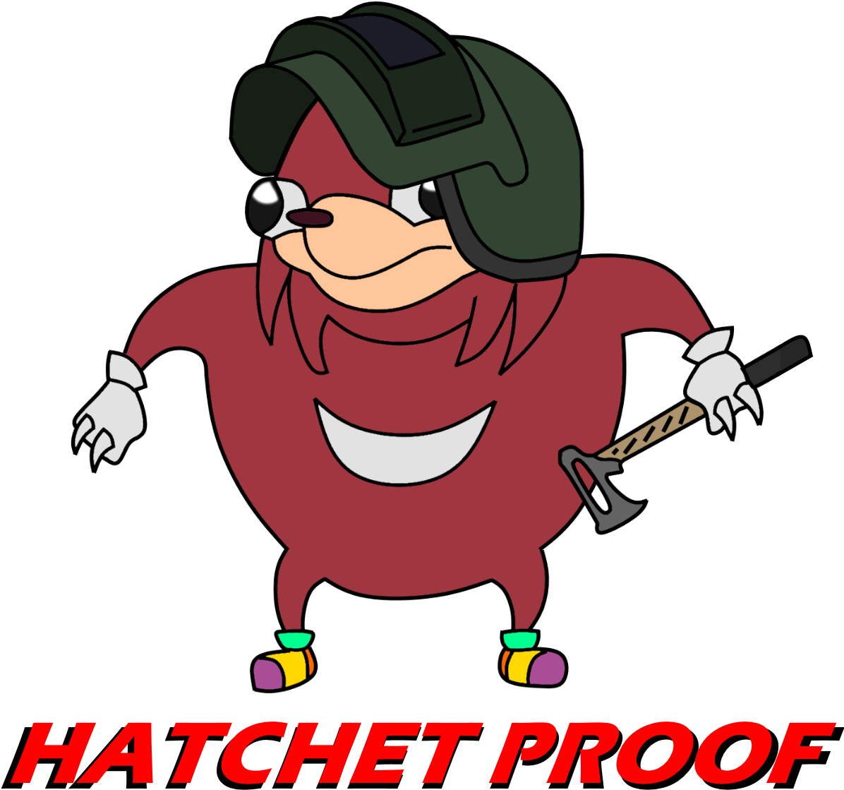 Knuckles Hatchet Proof Character