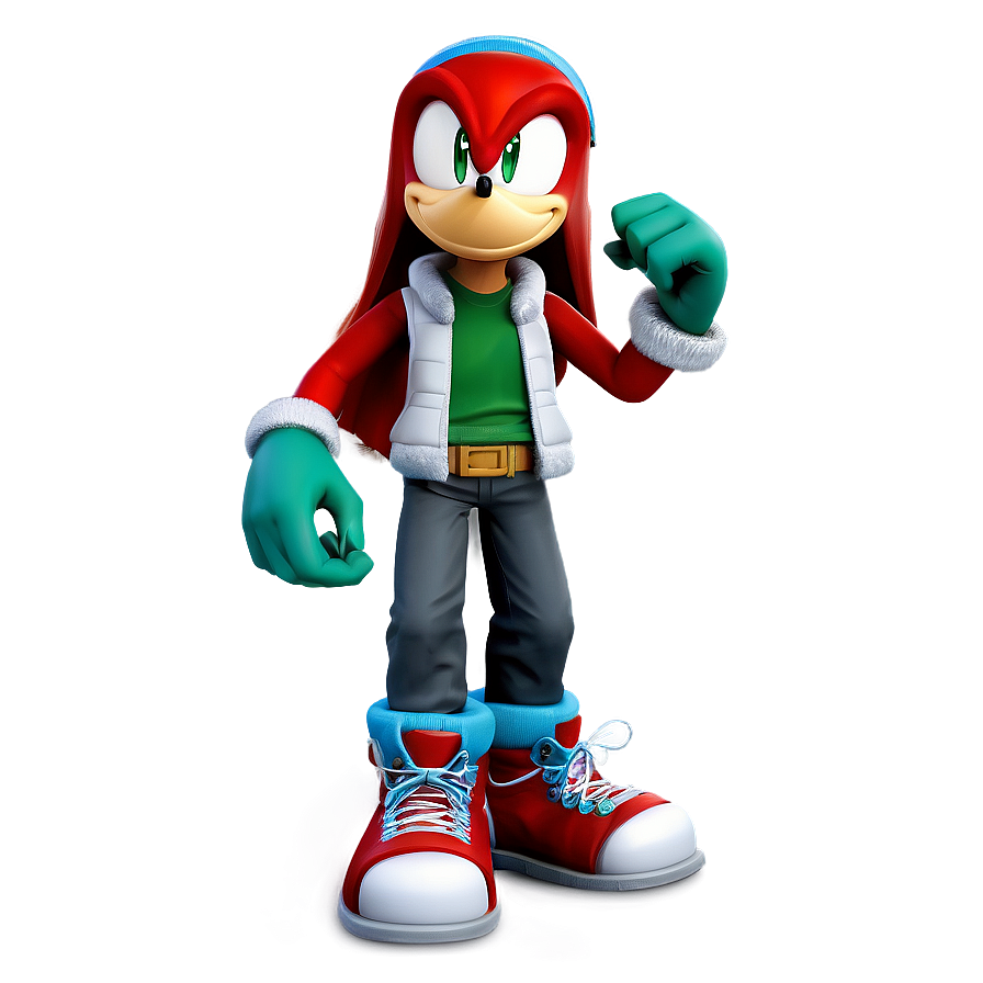 Knuckles In Winter Outfit Png 05232024