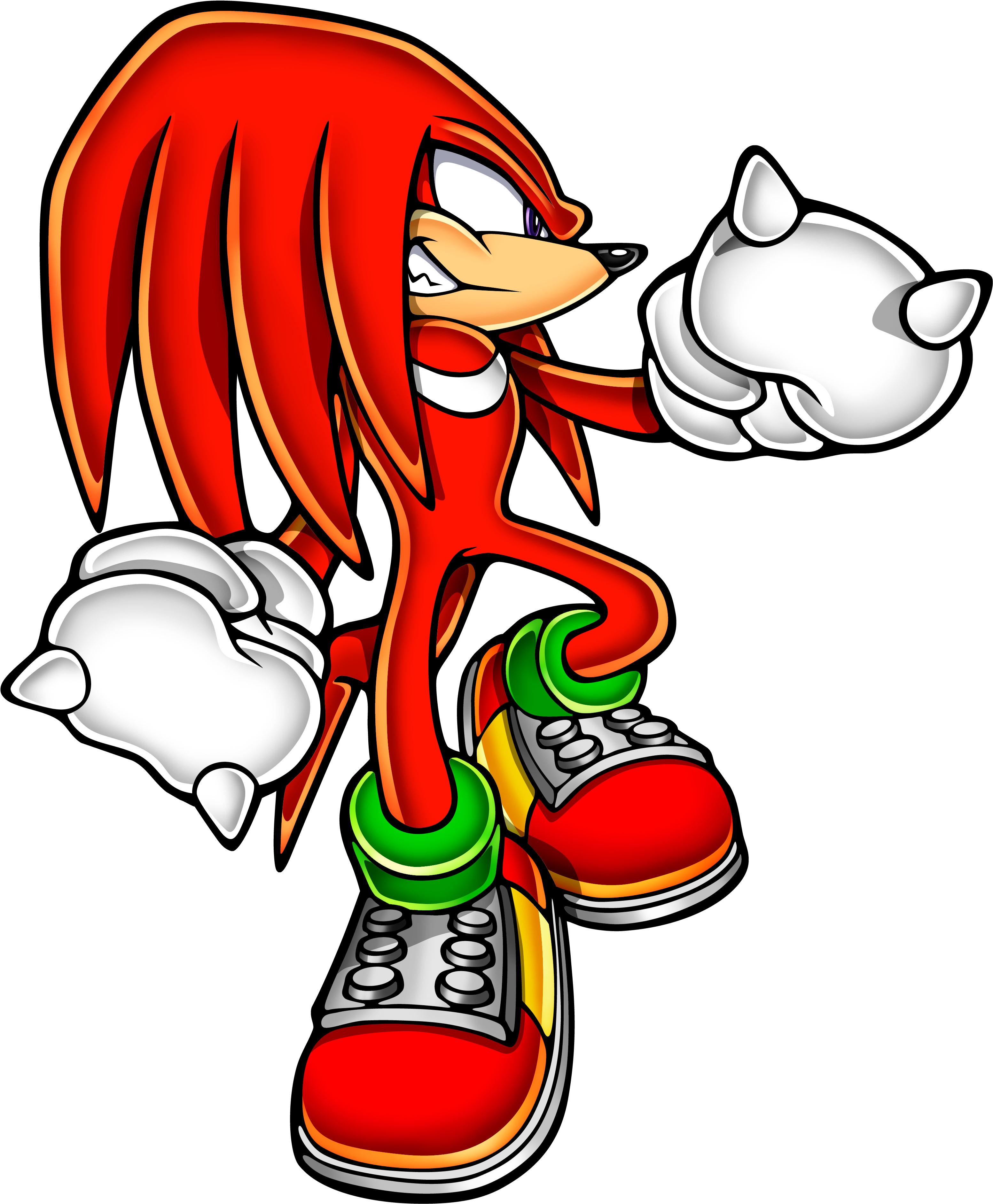 Knuckles The Echidna Pose