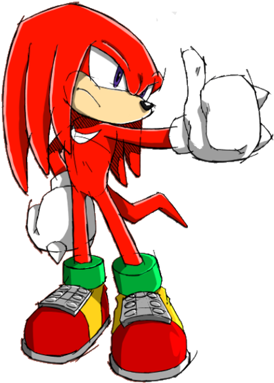 Knuckles The Echidna Pose