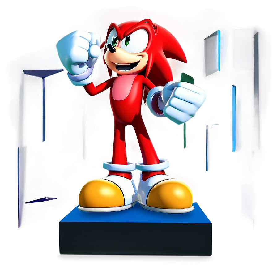 Knuckles' Victory Pose Png Rsf