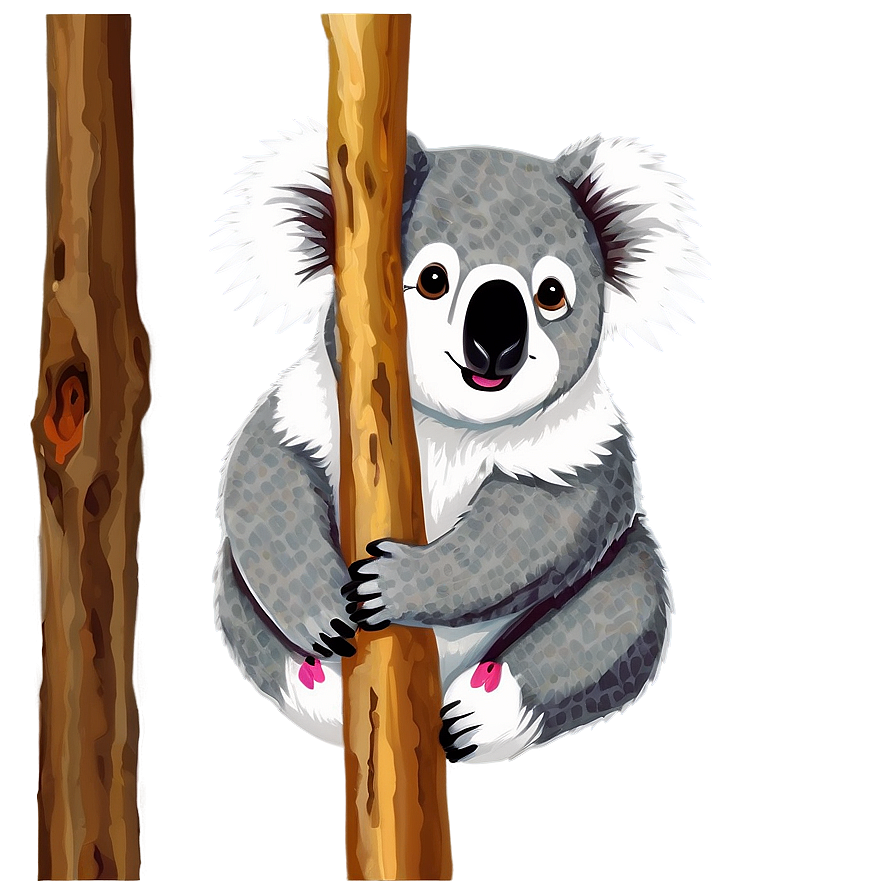 Koala And Butterfly Png 06112024