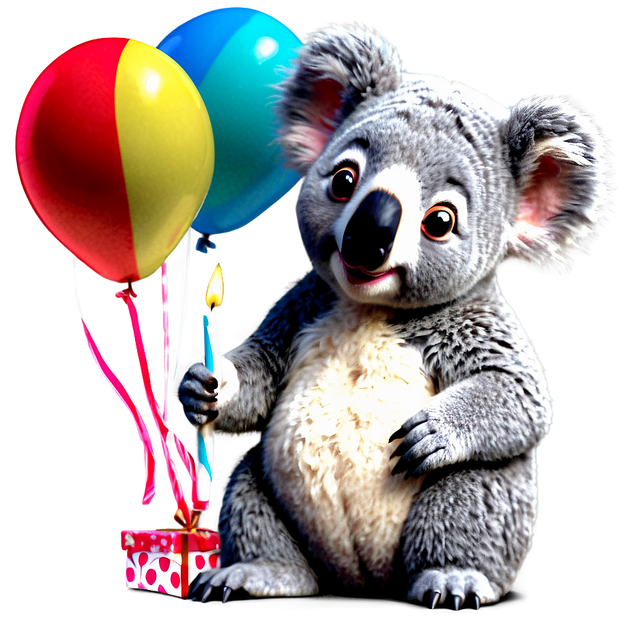 Koala Birthday Party Png 06112024