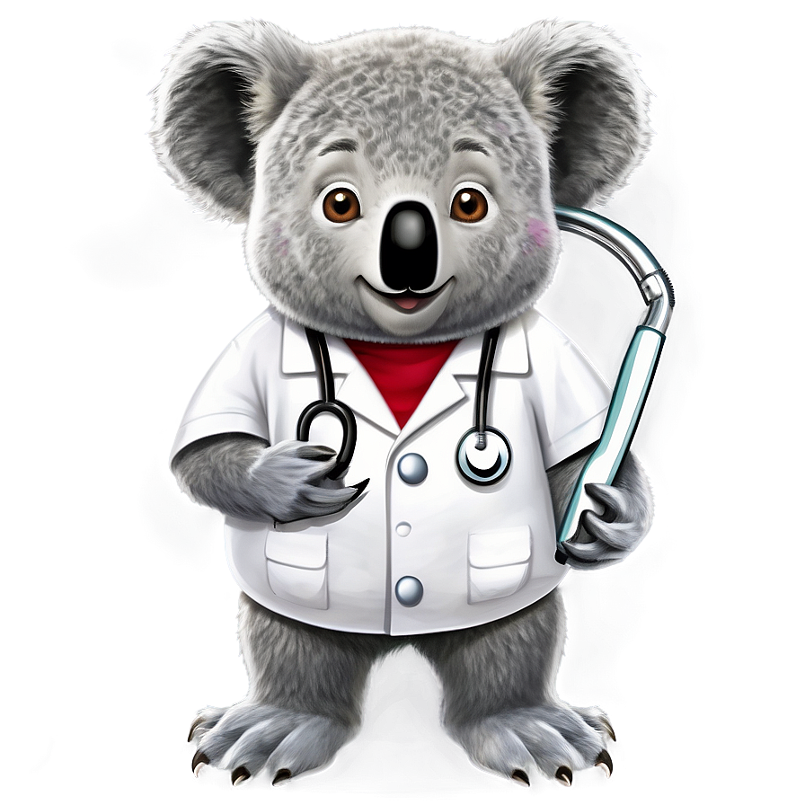 Koala Doctor Cartoon Png 16