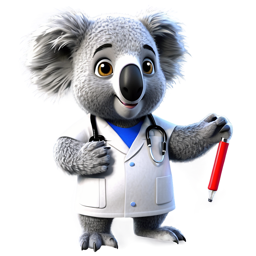 Koala Doctor Cartoon Png Bof