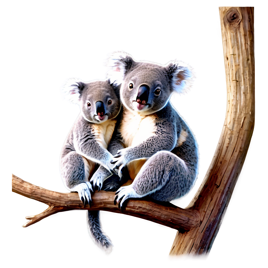 Koala Family Drawing PNG tti30 PNG with transparent background
