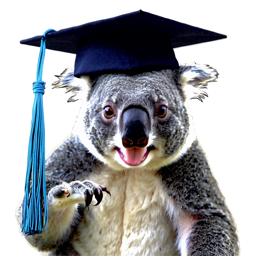 Koala Graduation Cap Png Cdr