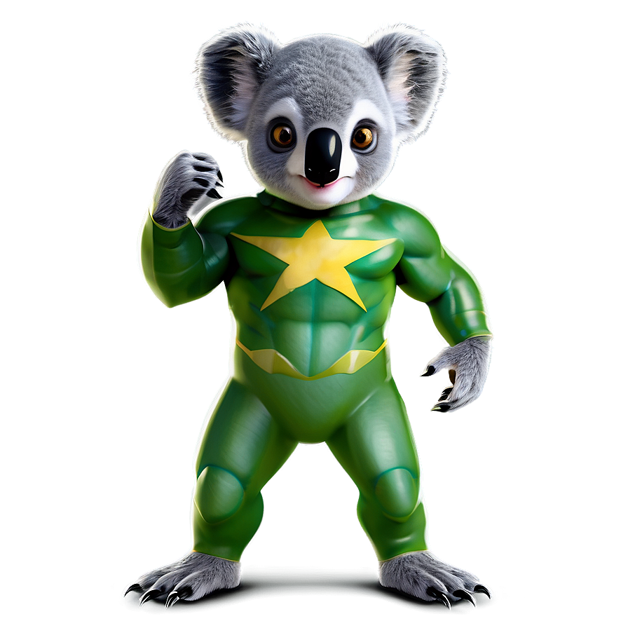 Koala Superhero Cartoon Png 25