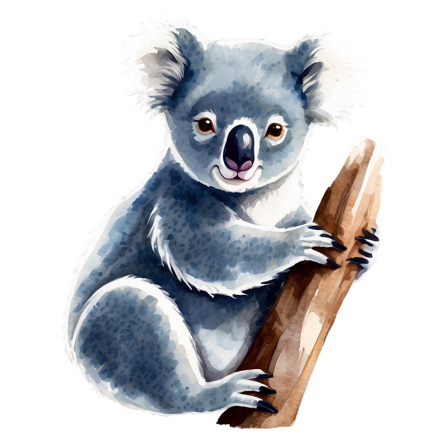 Koala Watercolor Painting Png Fup71