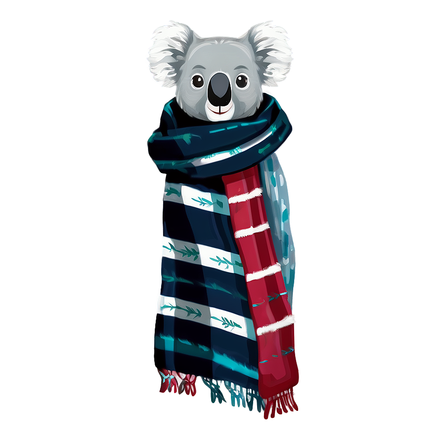 Koala Winter Scarf Png 69