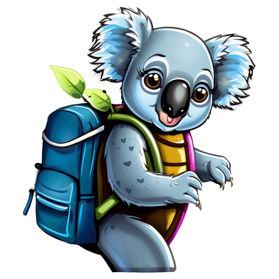 Koala With Backpack Png Ano