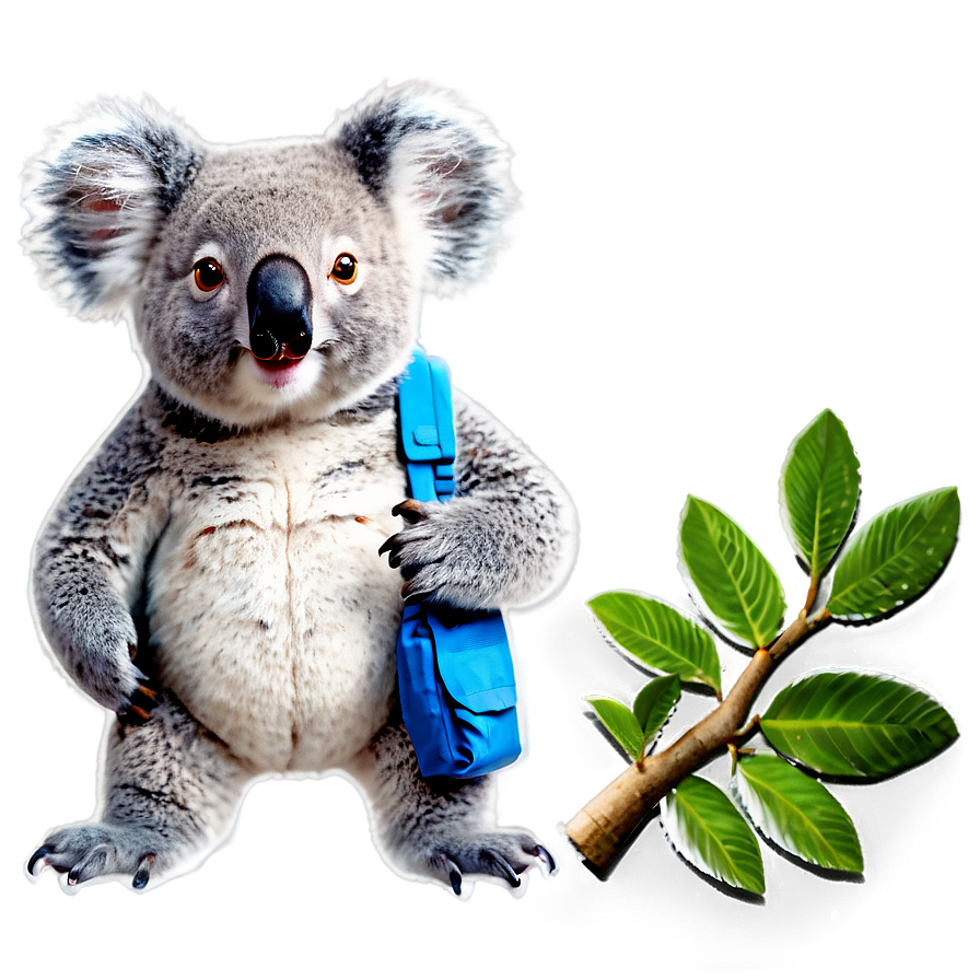 Koala With Backpack Png Cgl91