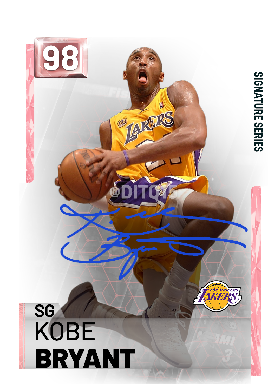 Kobe Bryant Lakers Action Card