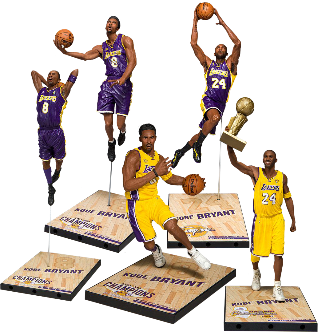 Kobe Bryant Lakers Legendary Moments PNG with transparent background
