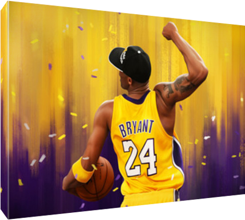 Kobe Bryant Tribute Art PNG with transparent background