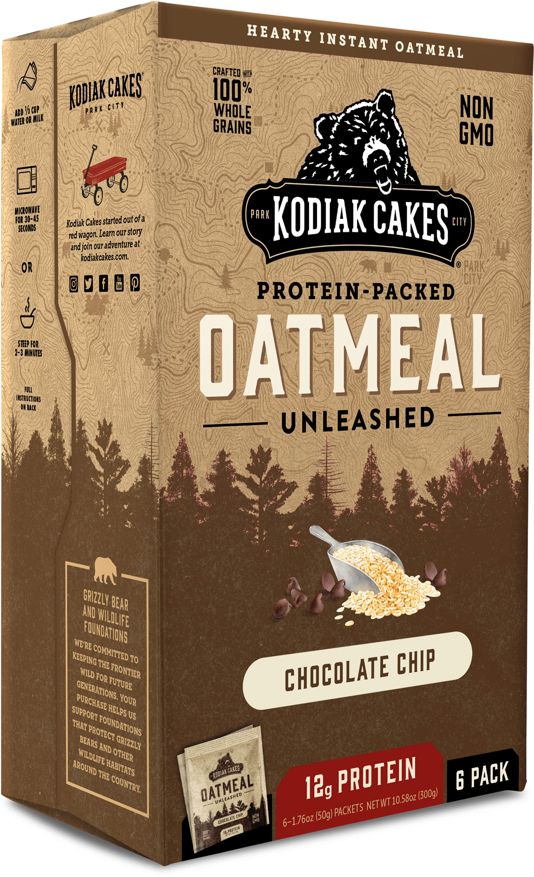 Chocolate Chip Oatmeal Packets - Kodiak Cakes Oatmeal, HD Png Download PNG with transparent background