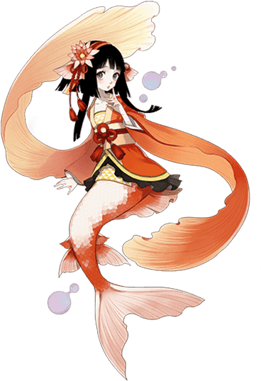 Koi Mermaid Anime Art