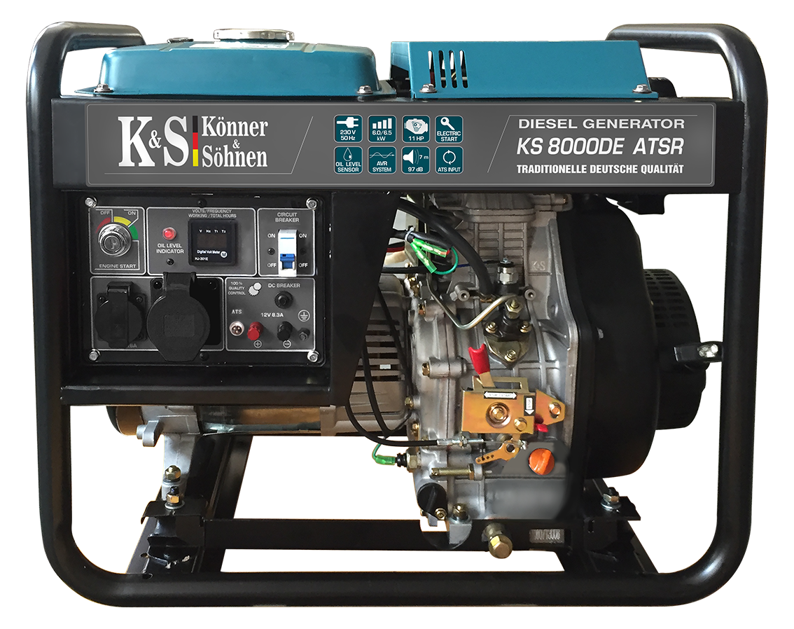 Konner Sohnen Diesel Generator K S8000 D E A T S R PNG with transparent background