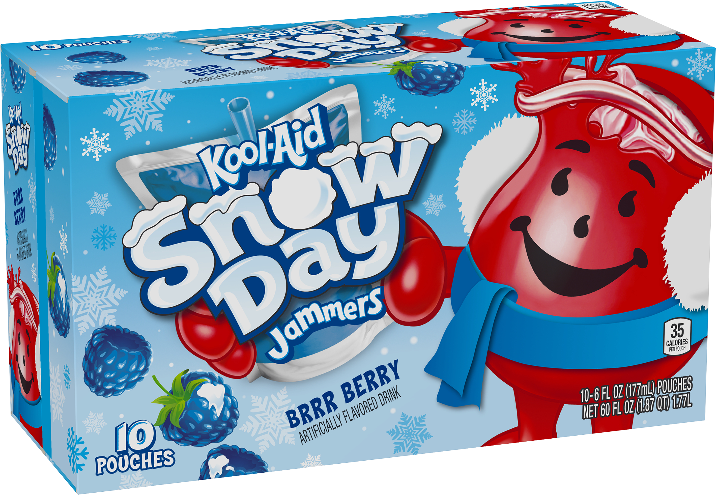 Transparent Koolaid Clipart - Brrr Berry Kool Aid Snow Day Jammers, HD Png Download PNG with transparent background