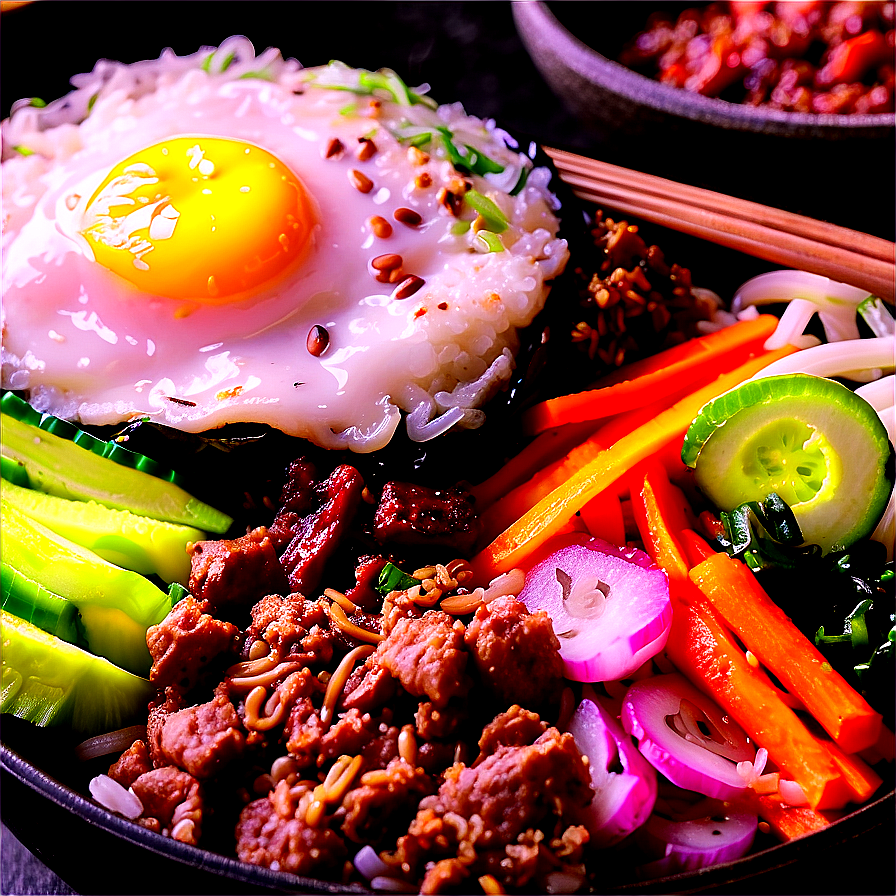 Korean Bibimbap Bowl Recipe Png 13