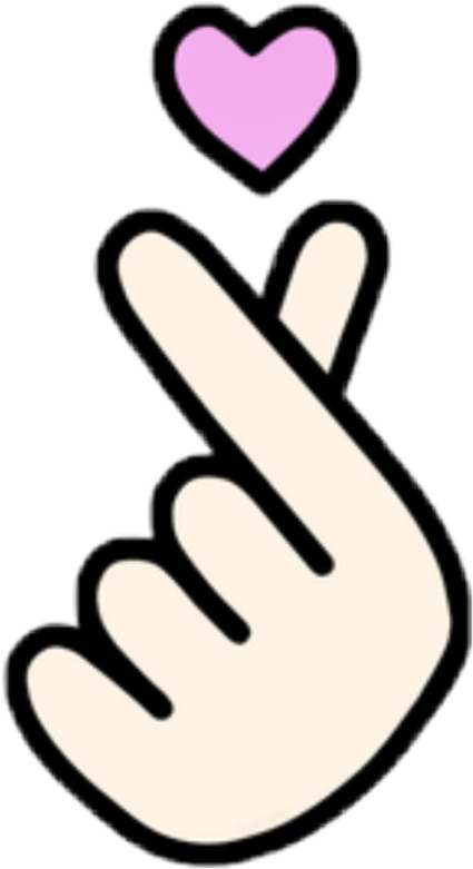 Korean Finger Heart Sticker.png