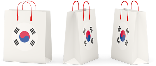 Korean Flag Shopping Bags