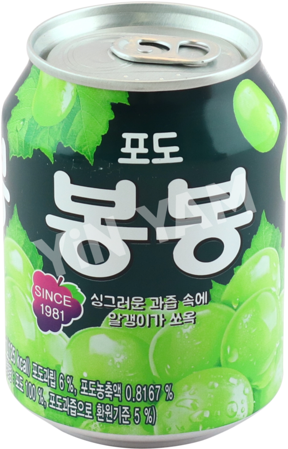 Korean Grape Flavored Drink Can1981