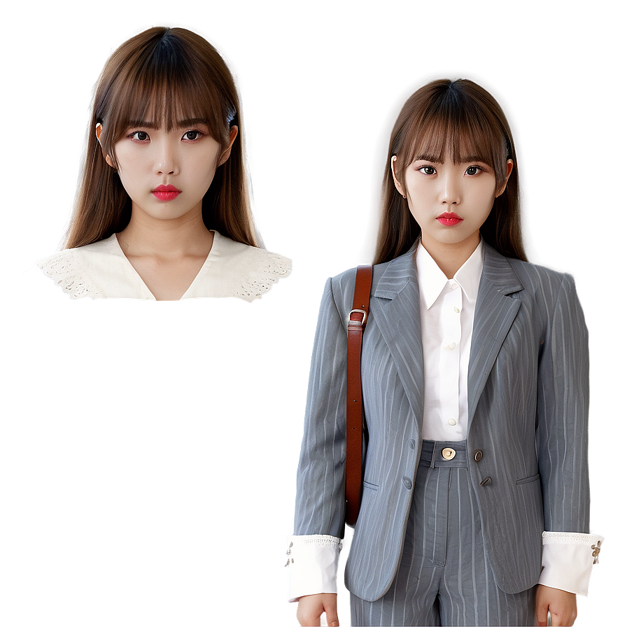 Korean Style Bangs Png Sys28