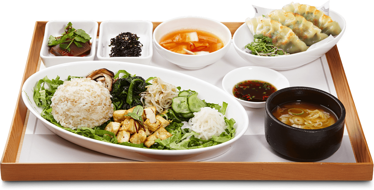 Korean Vegetarian Meal Spread