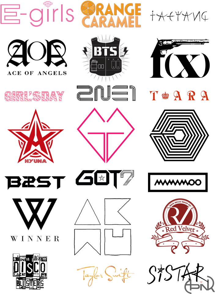 Kpop Group Logos Compilation