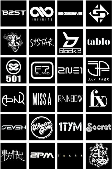 Kpop Group Logos Compilation