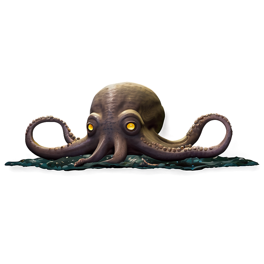 Kraken Shipwreck Scene Png Tup38