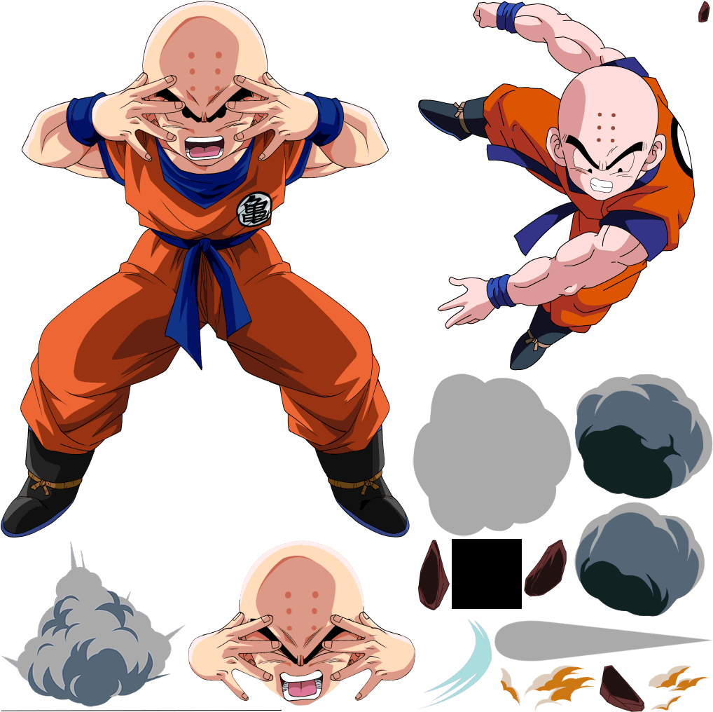 Krillin Action Pose Set