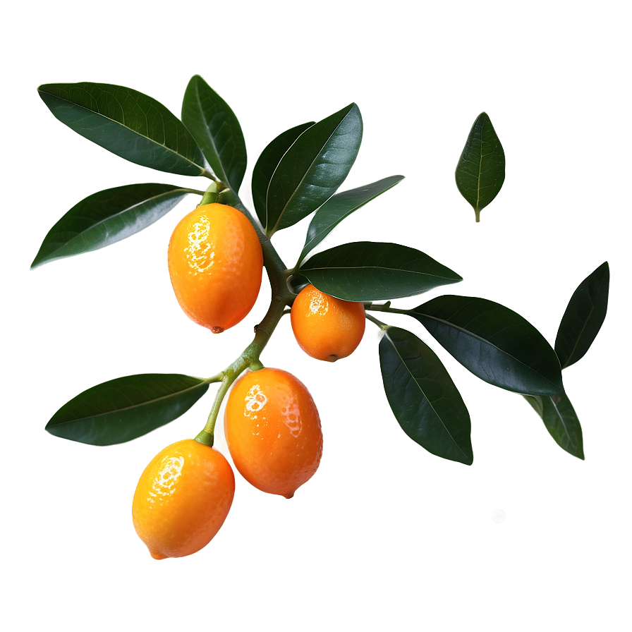 Kumquat With Leaves Png 39