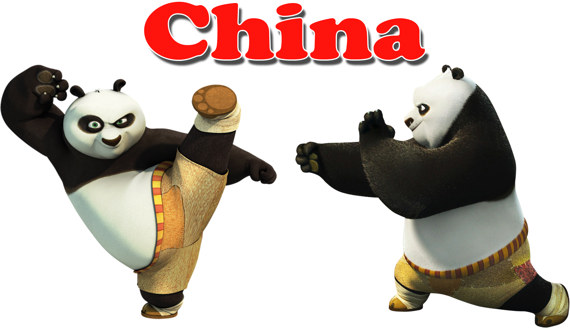 Kung Fu Pandas China Backdrop