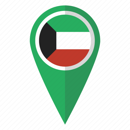 Kuwait Location Icon PNG with transparent background
