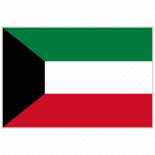 Kuwait National Flag PNG with transparent background