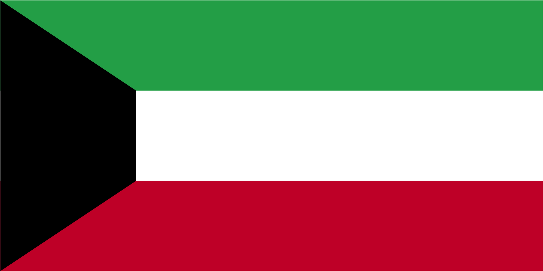Kuwait National Flag PNG with transparent background
