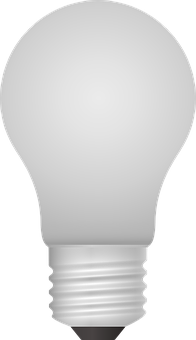 L E D Light Bulb Illumination PNG with transparent background