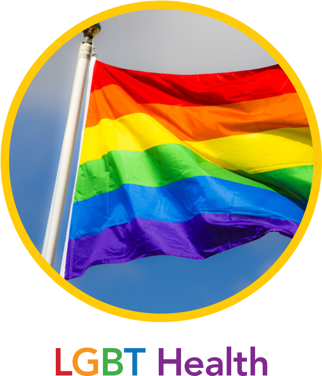 L G B T Health Rainbow Flag