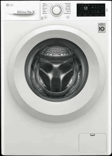 Front Load Washing Machine Png - Lg Washing Machine Inverter Direct Drive 8kg, Transparent Png PNG image with a transparent background, free high-resolution download