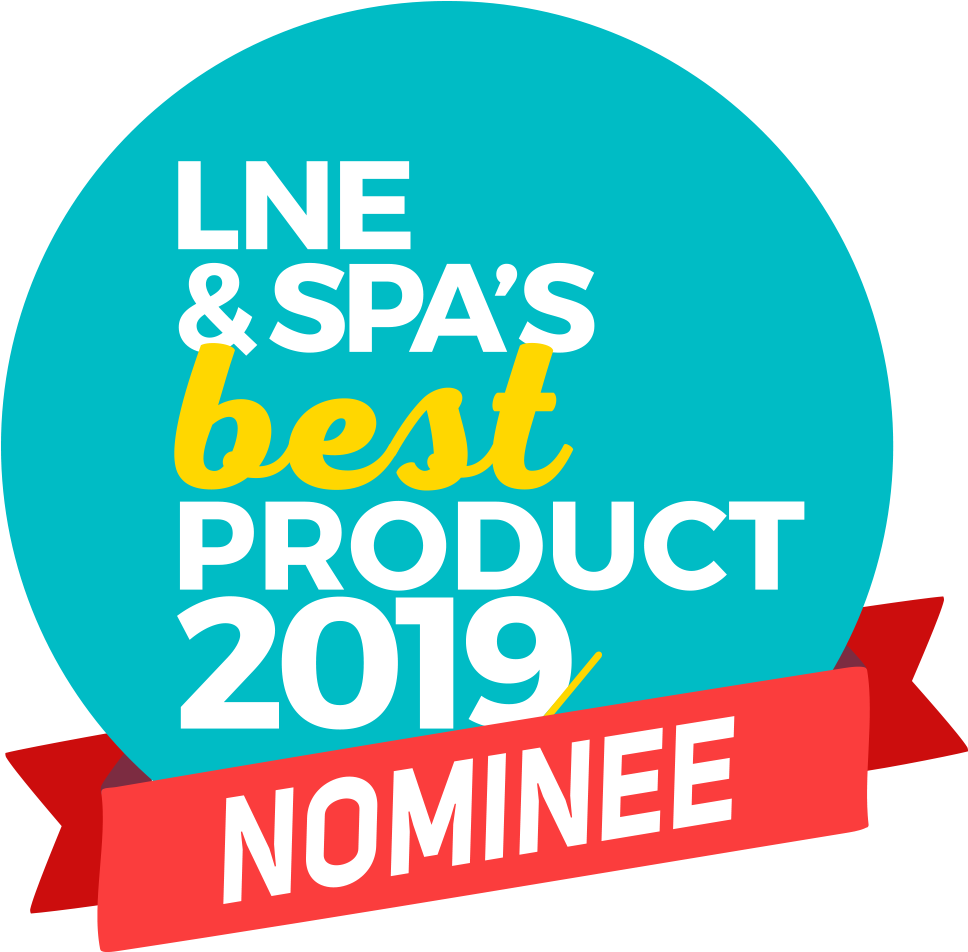 L N E S P A Best Product Nominee2019 Badge