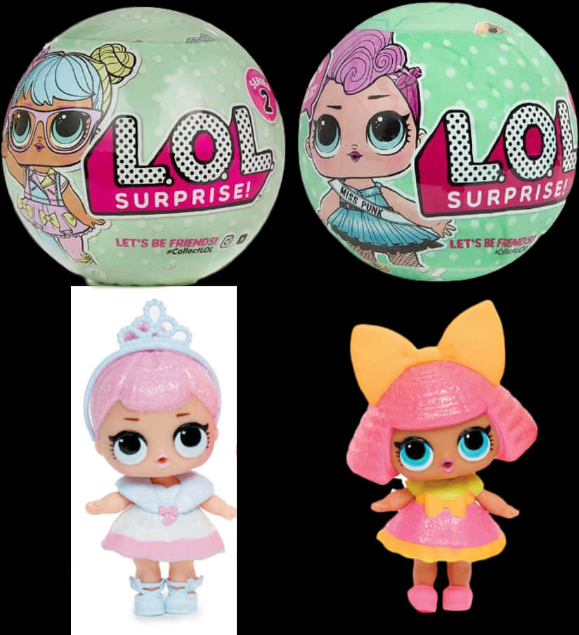 L O L Surprise Dolls Packagingand Figures