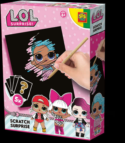 L O L Surprise Scratch Art Activity Set